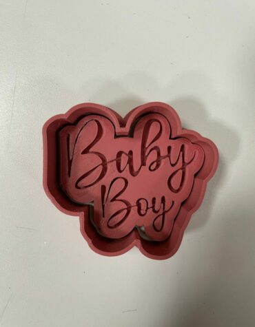 Baby boy baby girl baby shower debosser Cookie Cutter Fondant Biscuit Icing Bake stampino biscotti 2
