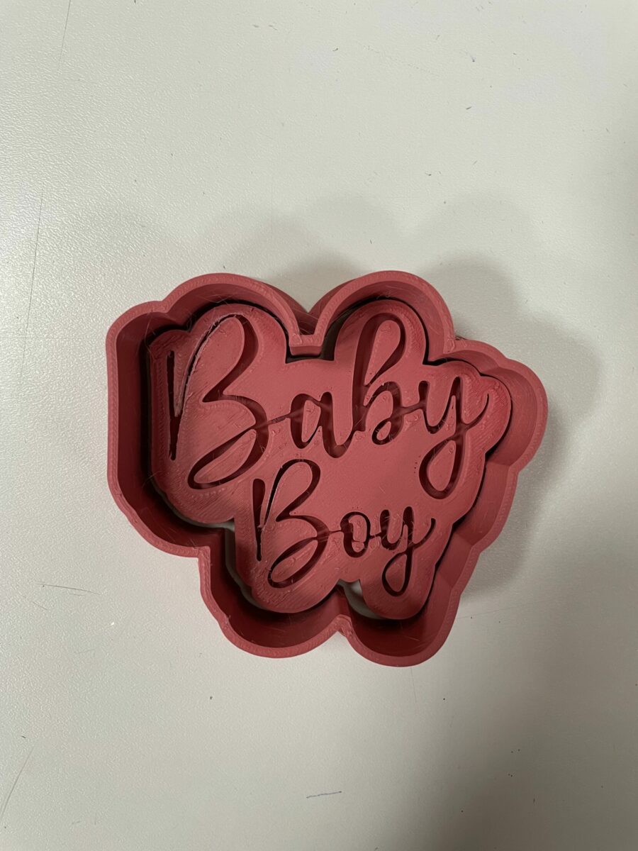 Baby boy baby girl baby shower debosser Cookie Cutter Fondant Biscuit Icing Bake stampino biscotti 2