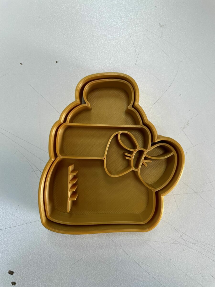 Biberon con fiocco Cookie Cutter Fondant Biscuit Icing Bake stampino biscotti