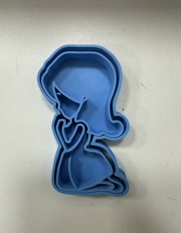 Comunione femmina bambina Cookie Cutter Fondant Biscuit Icing Bake stampino biscotti