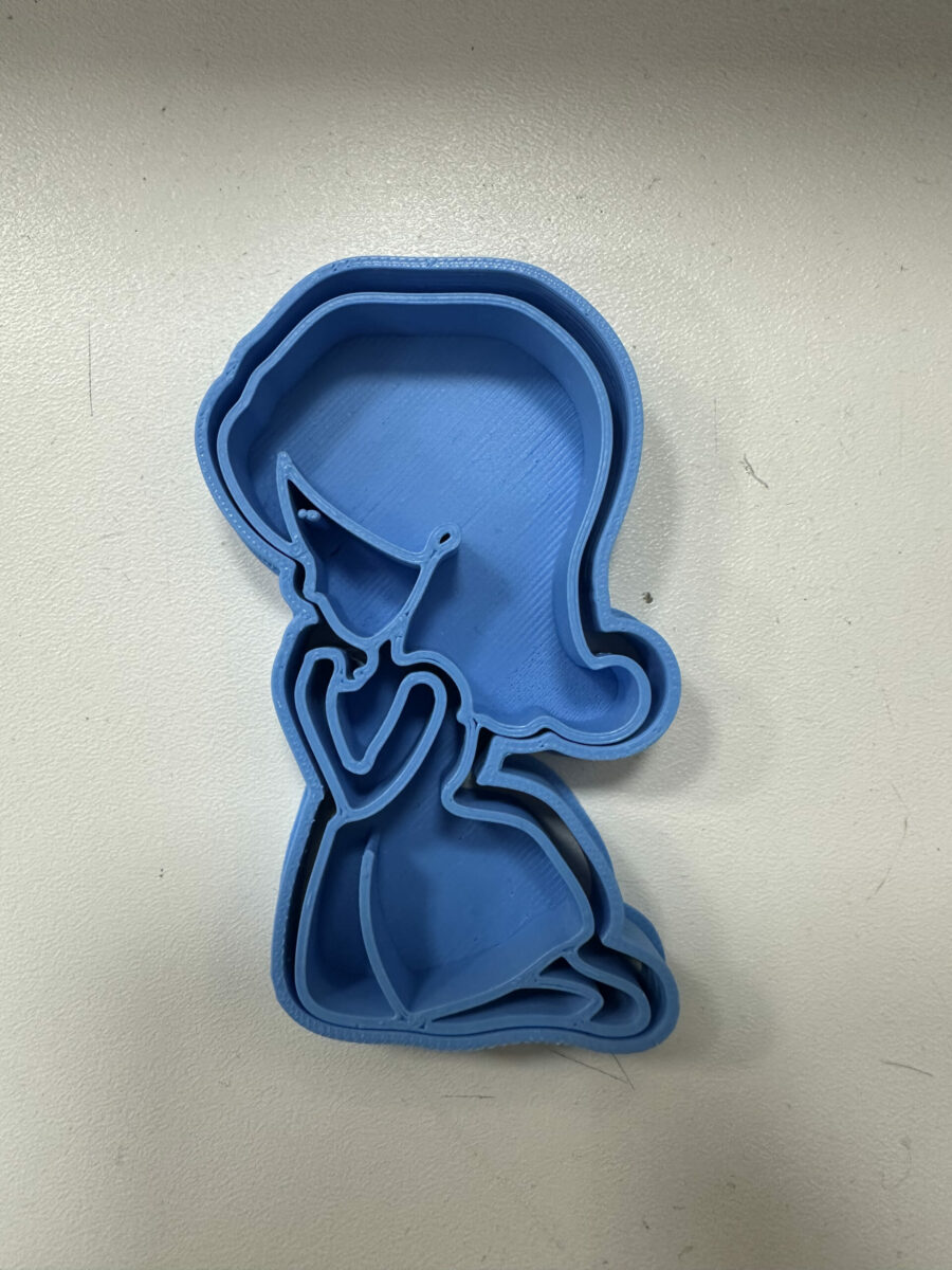 Comunione femmina bambina Cookie Cutter Fondant Biscuit Icing Bake stampino biscotti