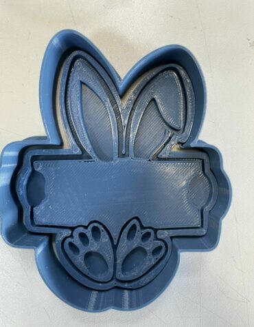 Coniglio orecchie e piedi con targa debosser Cookie Cutter Fondant Biscuit Icing Bake stampino biscotti
