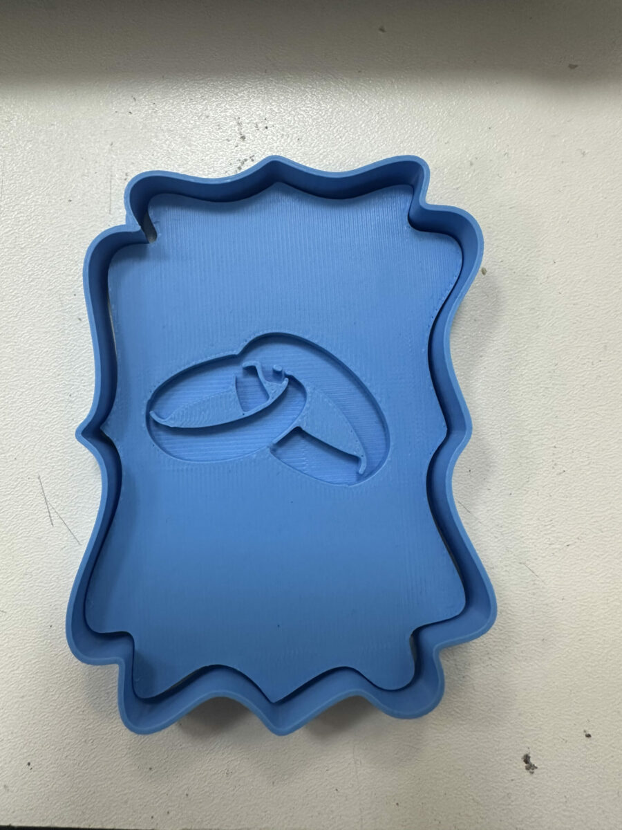 anello intrecciato debosser matrimonio stampino per biscotti cookie cutter v1
