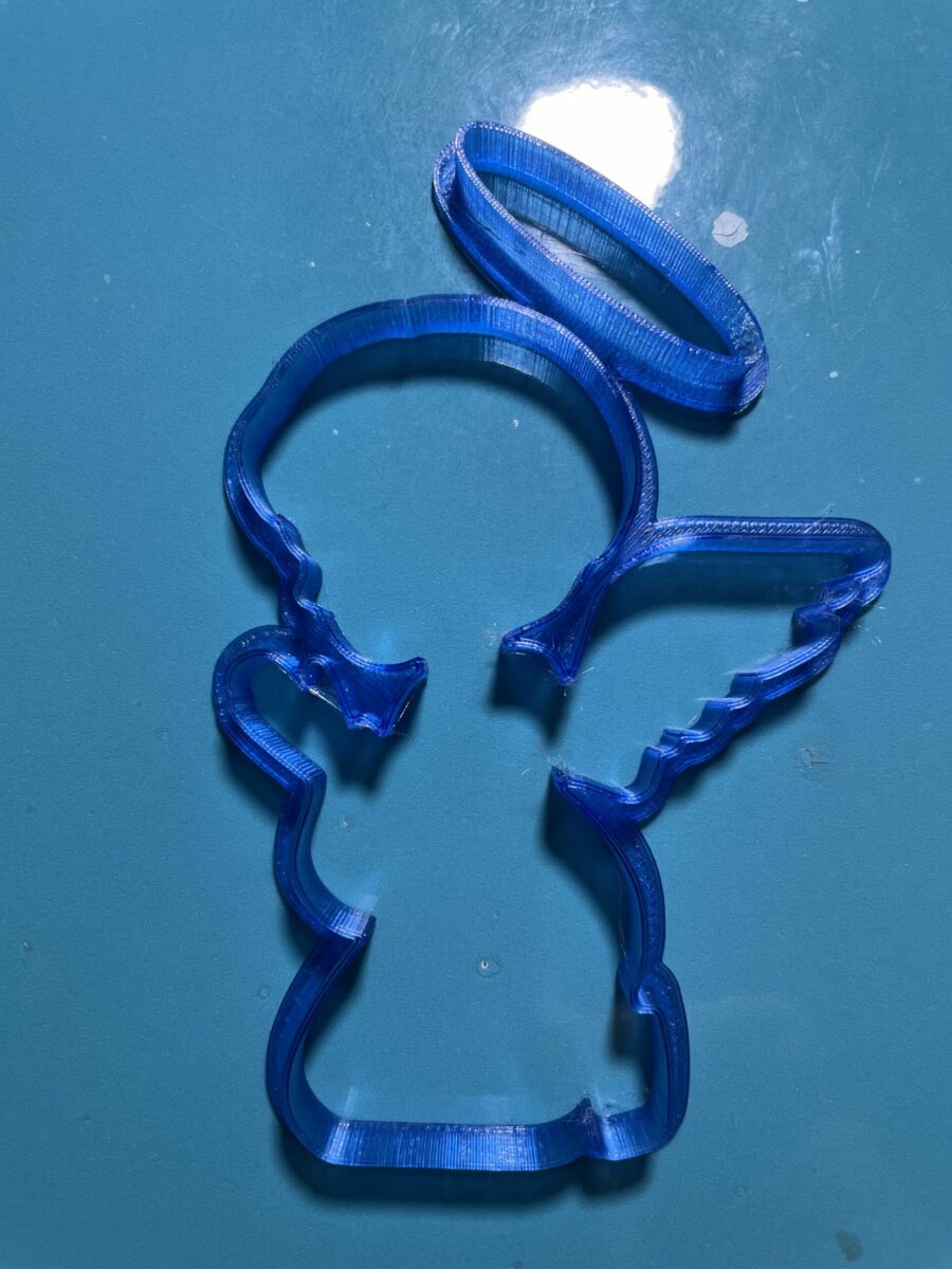 angelo con aureola comunione stampino per biscotti cookie cutter