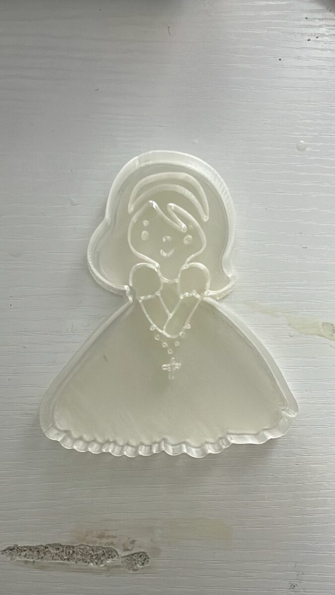 bambina comunione stampino per biscotti cookie cutter