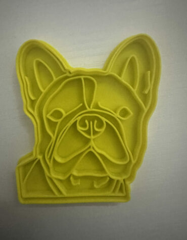 bulldog francese stampino per biscotti cookie cutter
