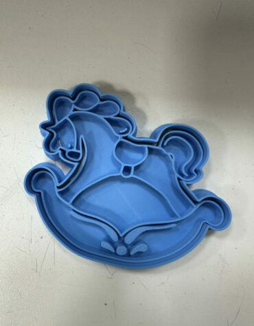 cavallo a dondolo battesimo nascita stampino per biscotti cookie cutter