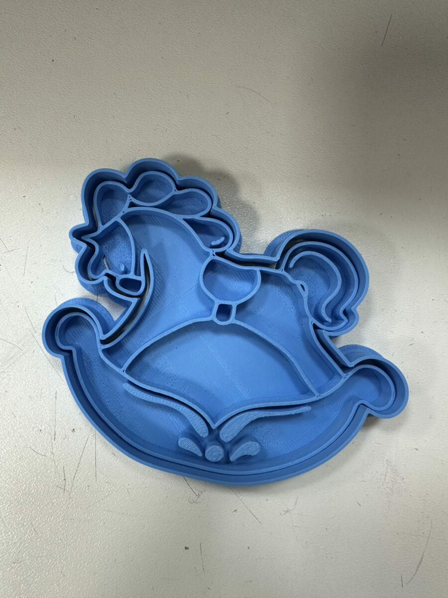 cavallo a dondolo battesimo nascita stampino per biscotti cookie cutter