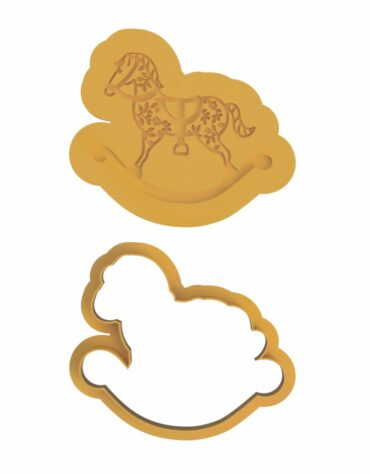cavallo a dondolo horse swing stampino per biscotti cookie cutter