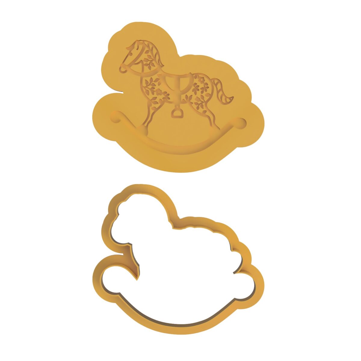 cavallo a dondolo horse swing stampino per biscotti cookie cutter
