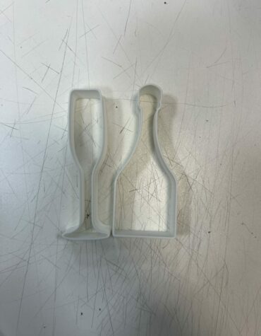 champagne bottiglia e bicchiere stampino per biscotti cookie cutter