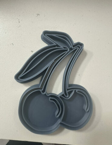 ciliegie doppie stampino per biscotti cookie cutter 2