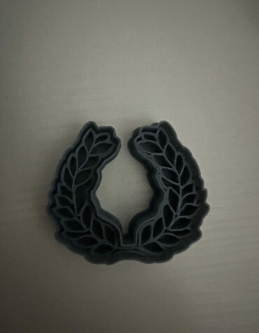 corona di alloro chiusa stampino per biscotti cookie cutter v3
