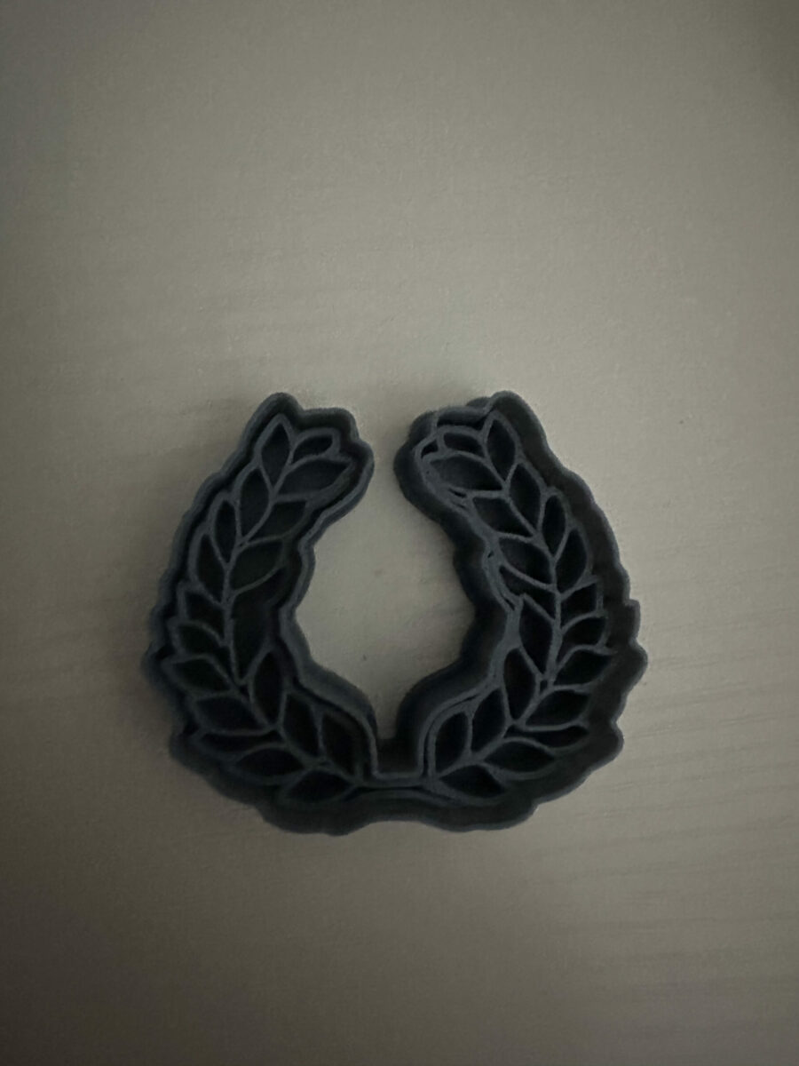 corona di alloro chiusa stampino per biscotti cookie cutter v3