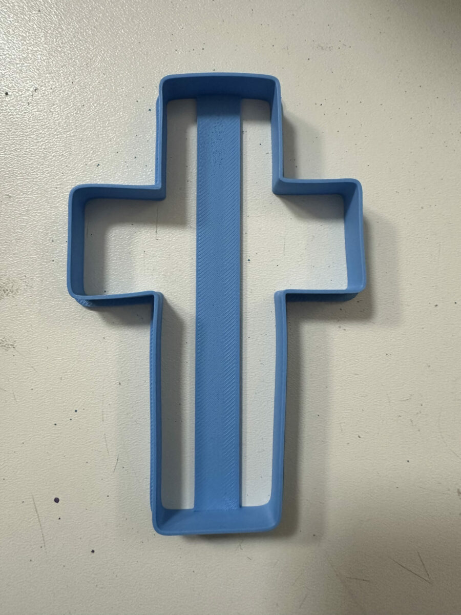 croce comunione contorno stampino per biscotti cookie cutter v1