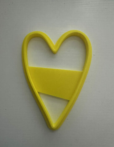 cuore allungato stampino per biscotti cookie cutter