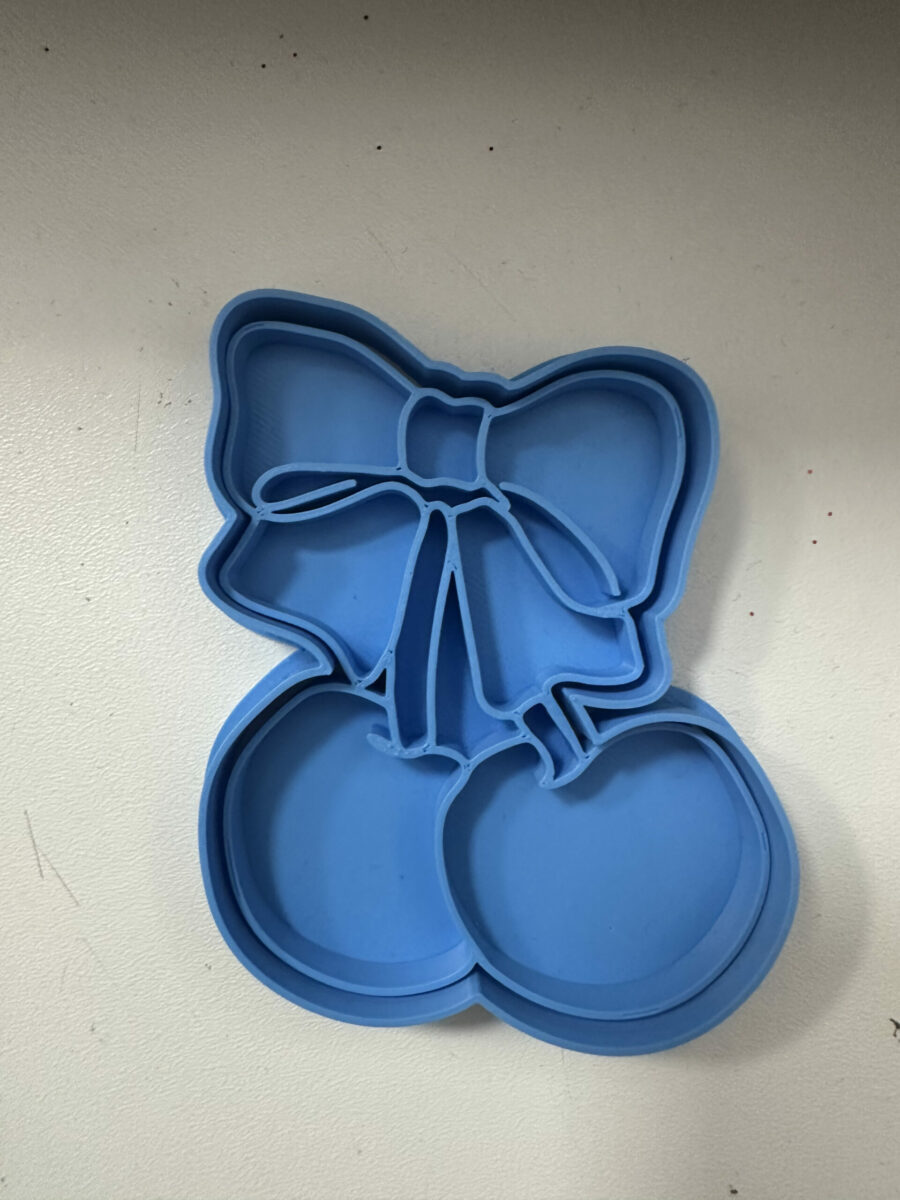ciliegia con fiocco stampino per biscotti cookie cutter