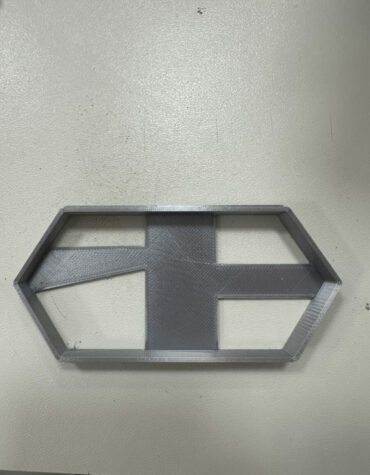 diamante a punta esagonale cornice stampino per biscotti cookie cutter