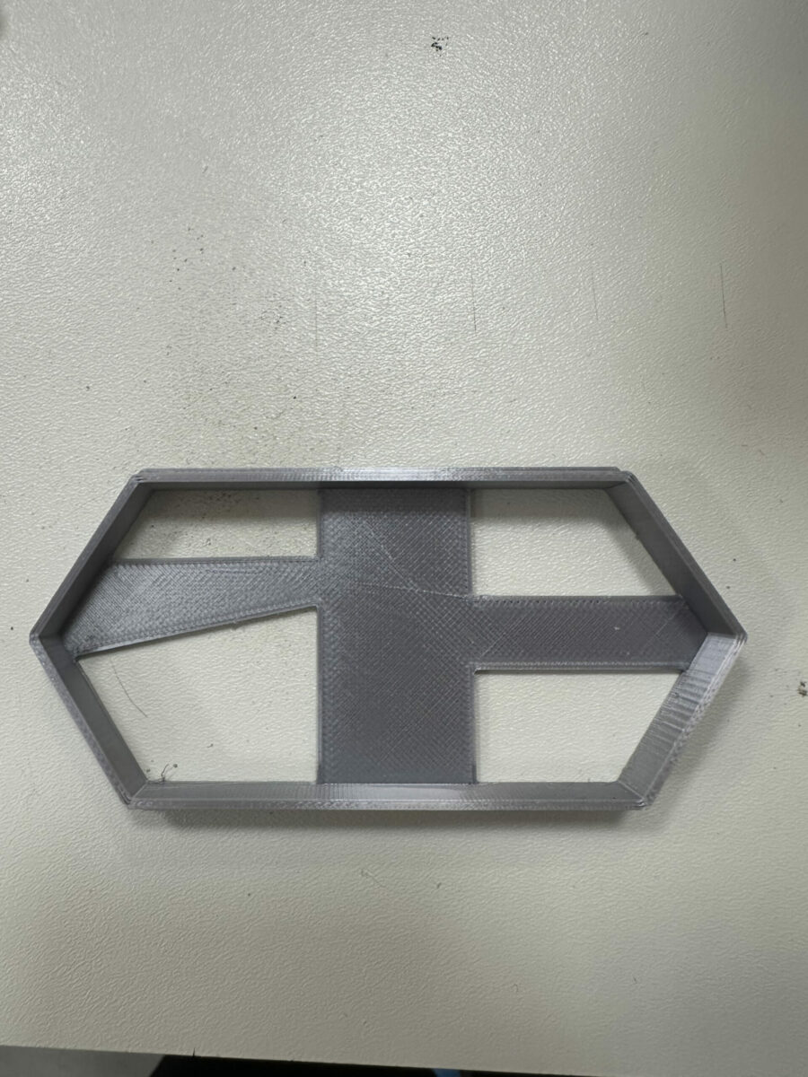 diamante a punta esagonale cornice stampino per biscotti cookie cutter