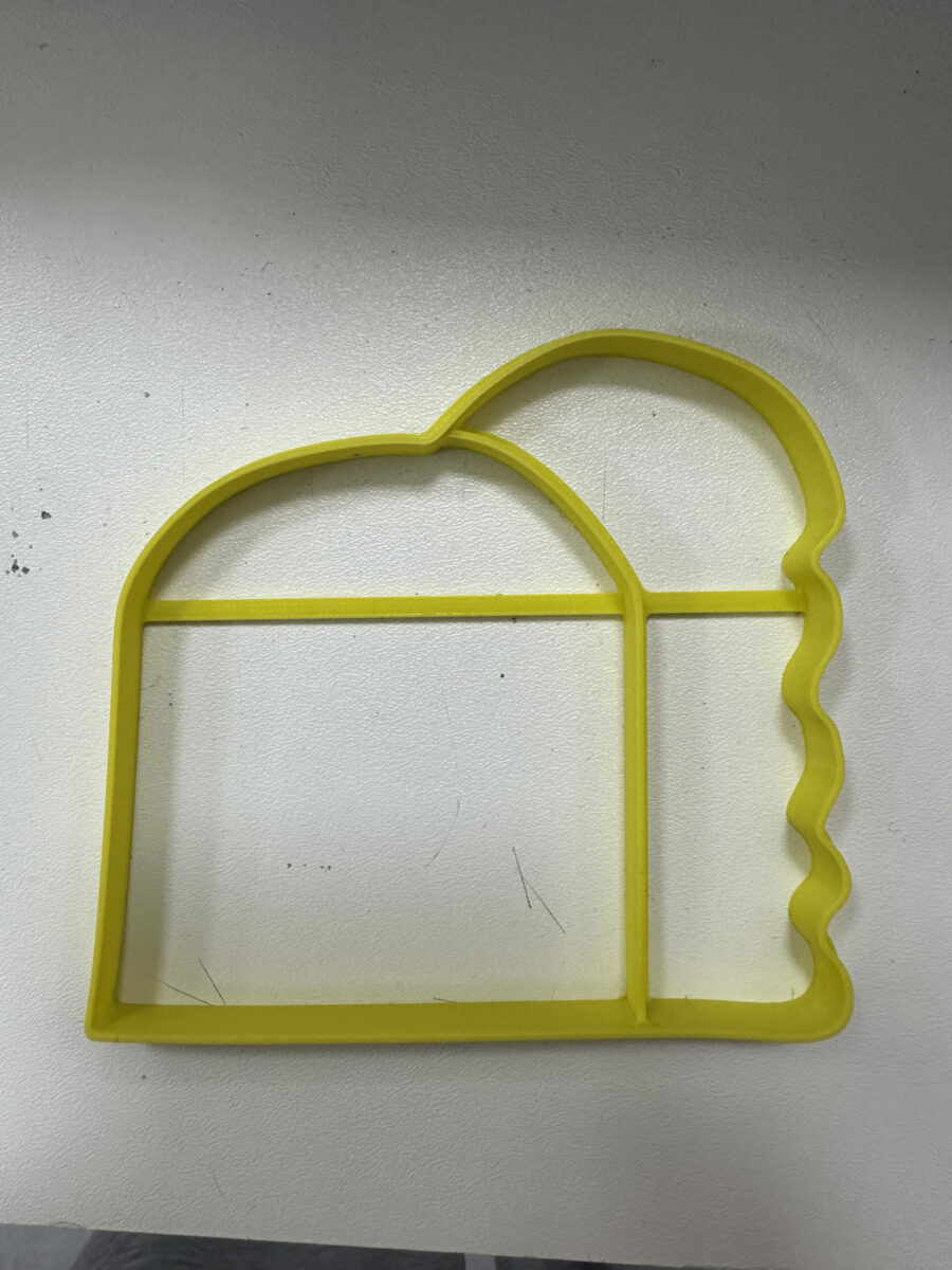 doppio arco con sonaglio contorno stampino per biscotti cookie cutter