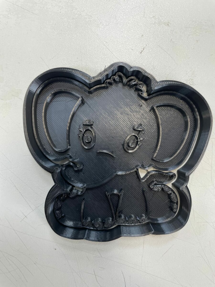 elefante seduto stampino per biscotti cookie cutter