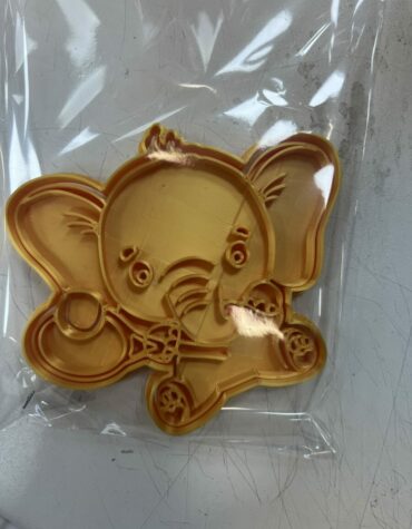 elefantino con racchetta stampino per biscotti cookie cutter