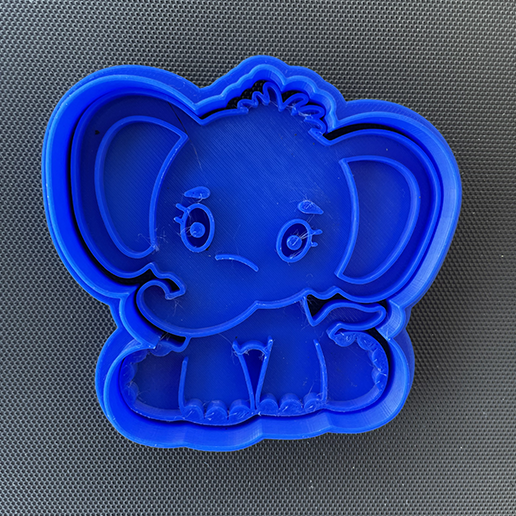elephant con proboscide stampino per biscotti cookie cutter