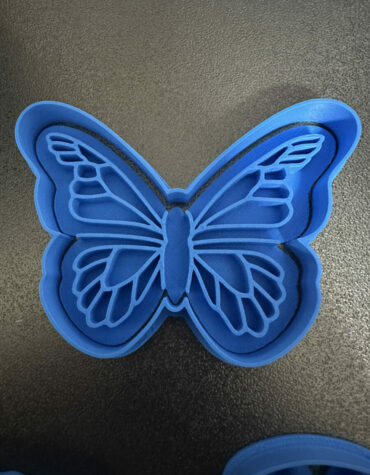 farfalla con imprint centrale stampino per biscotti cookie cutter