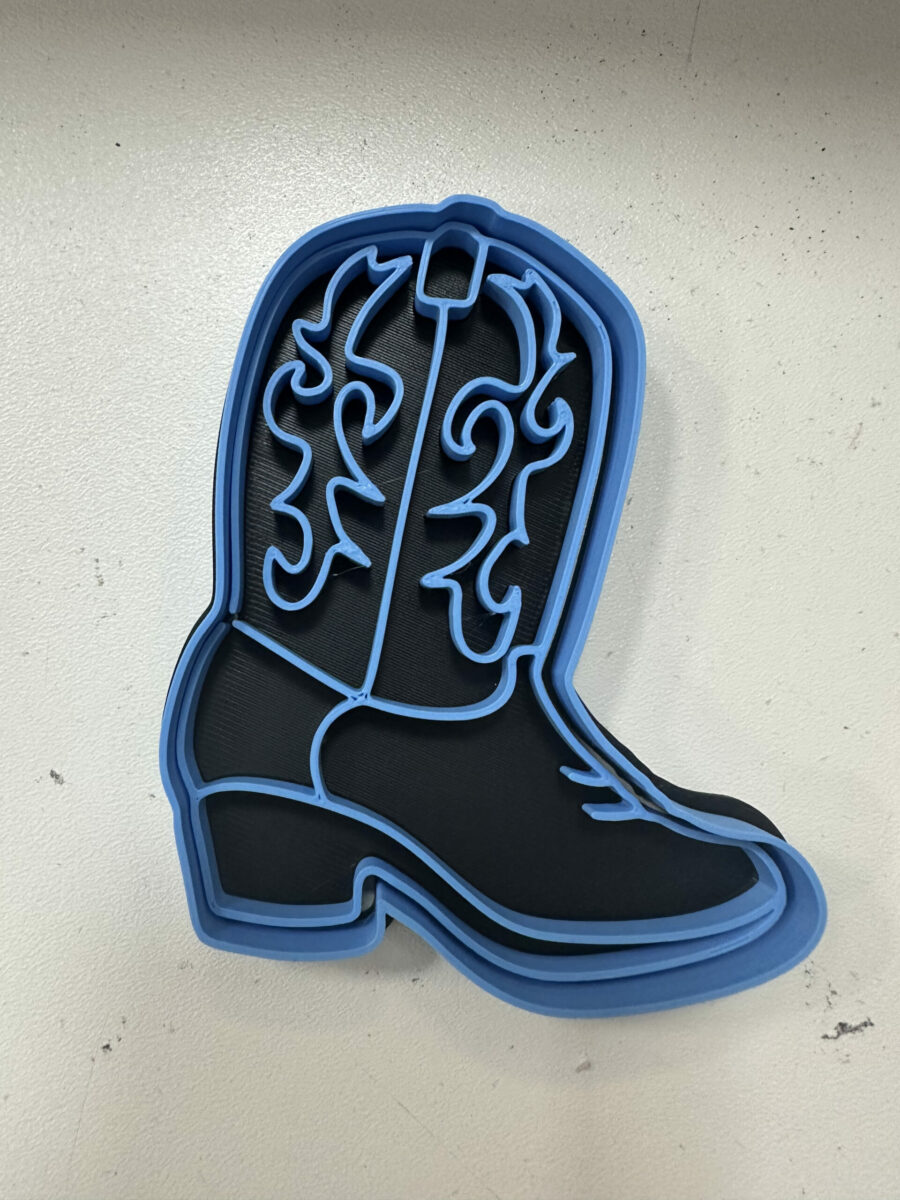 stivale cowboy stampino per biscotti cookie cutter