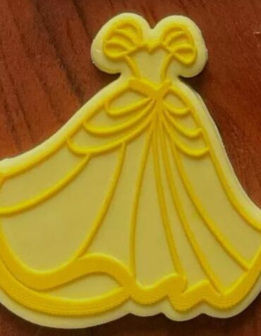 Bella e la bestia Cookie Cutter Fondant debosser Biscuit Icing Bake stampino biscotti