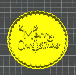 Buon Natale con antler e albero biscotto biscotto timbro fondente torta dec 10cm v1 stampino per biscotti cookie cutter