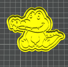 Crocodile coccodrillo Mold for Cookies Cookie Cutter 10cm v1 stampino per biscotti cookie cutter
