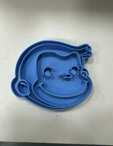Curioso come George testa Cookie Cutter Fondant Biscuit Icing Bake stampino biscotti