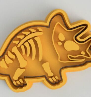 Dinosauro triceratopo Cookie Cutter Fondant Biscuit Icing Bake stampino biscotti