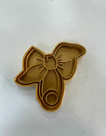 Fiocco con molletta spilla da balia Cookie Cutter Fondant Biscuit Icing Bake stampino biscotti