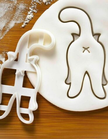 Kitty Cat Butt Cookie Cutter Fondant Cutter Biscuit Halloween Natale Comple