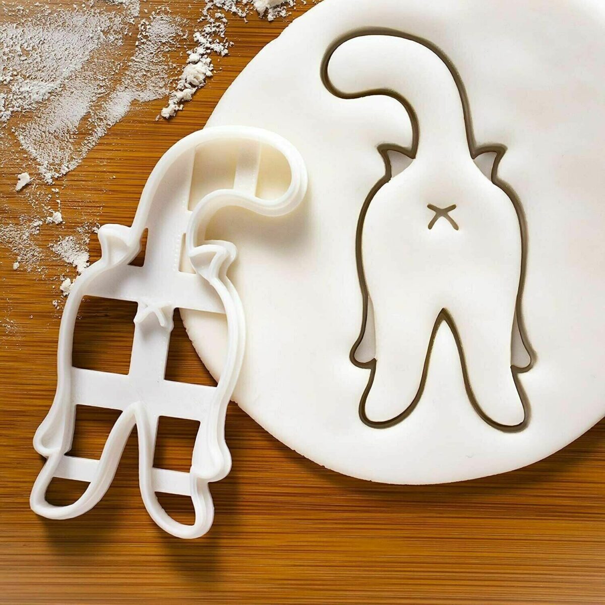 Kitty Cat Butt Cookie Cutter Fondant Cutter Biscuit Halloween Natale Comple