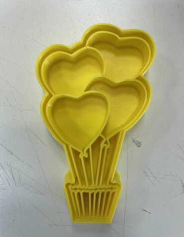 Mongolfiera con cuori Cookie Cutter Fondant Biscuit Icing Bake stampino biscotti