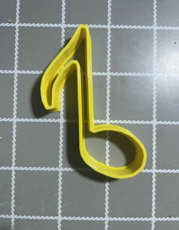 Nota musicale singola con gambo Cookie Cutter Fondant Biscuit Icing Bake stampino biscotti