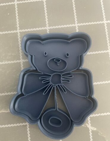 Orso sonaglino con fiocco Cookie Cutter Fondant Biscuit Icing Bake stampino biscotti