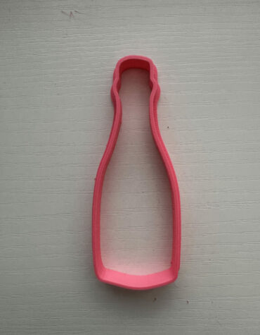 Tagliapasta per biscotti a forma di bottiglia di champagne v1