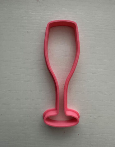 Tagliapasta per biscotti a forma di flûte da champagne