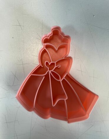 Vestito da donna con cuore Cookie Cutter Fondant Biscuit Icing Bake stampino biscotti