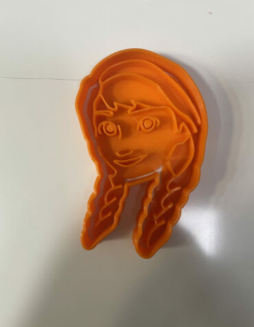 anna frozen con trecce lunghe stampino per biscotti cookie cutter