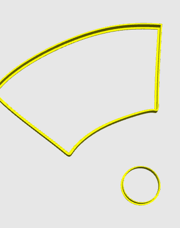 arco 23cm cerchio 5cm stampino per biscotti cookie cutter
