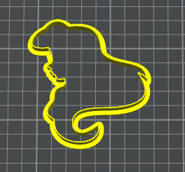ariel 2 contorno stampino per biscotti cookie cutter