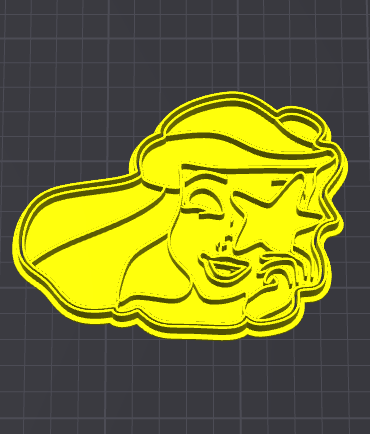 ariel con stella stampino per biscotti cookie cutter