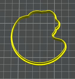 ariel contorno stampino per biscotti cookie cutter