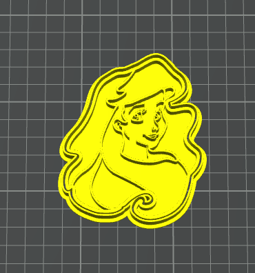 ariel stampino per biscotti cookie cutter sorriso viso