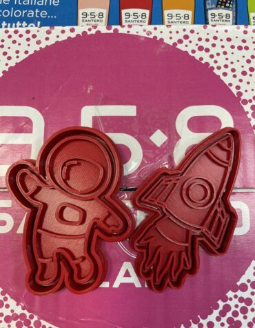 astronauta razzo stampino per biscotti cookie cutter